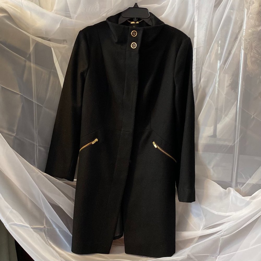 Ladies Black Worthington Wool Coat